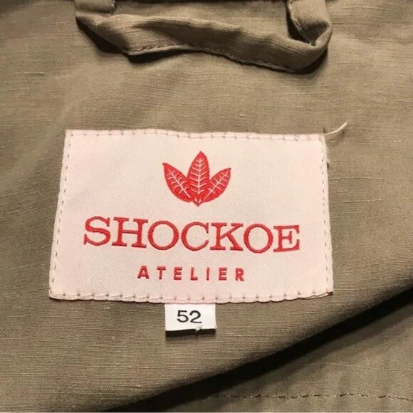 Shockoe Atelier Tan Jacket Coat Men’s Cotton Linen Size 52 Medium - Picture 6 of 6